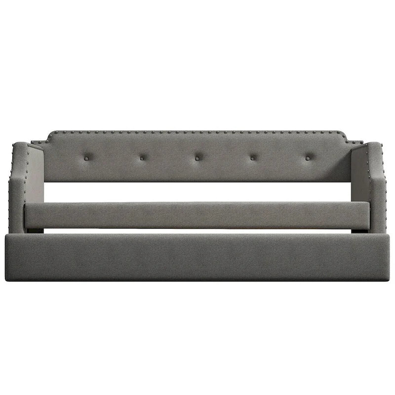 Cama nido tapizada individual con cama extraíble