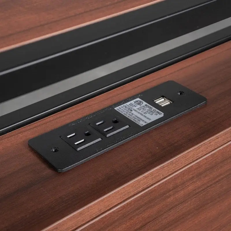 Cama de plataforma de metal tamaño Queen con cama nido, puertos USB, no necesita somier