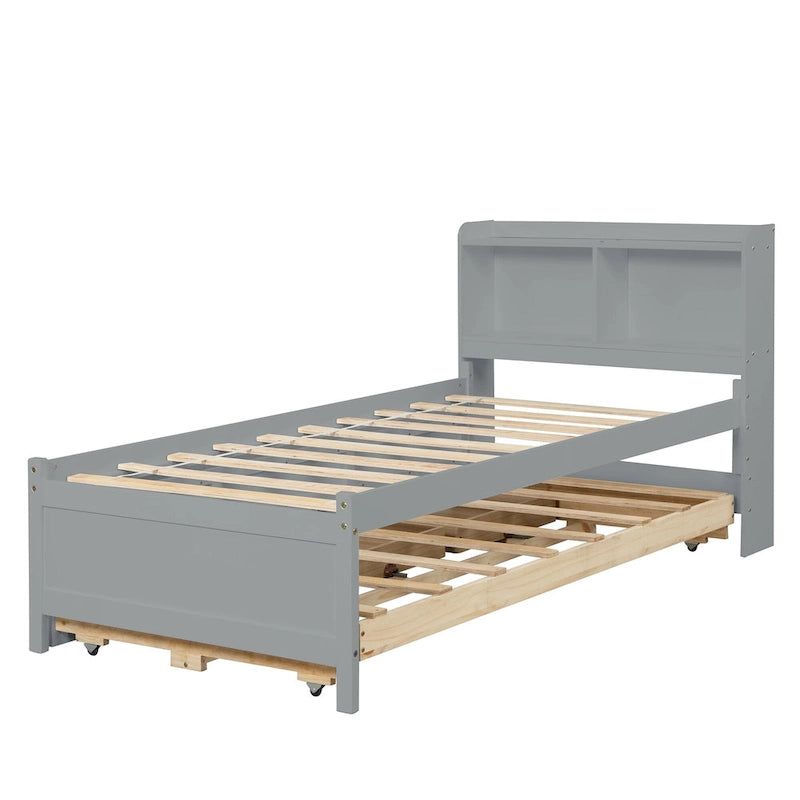 Einzelbett mit ausziehbarem Einzelbett und Schubladen