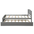 Cama de plataforma para dormitorio de madera maciza tamaño Twin con cama nido